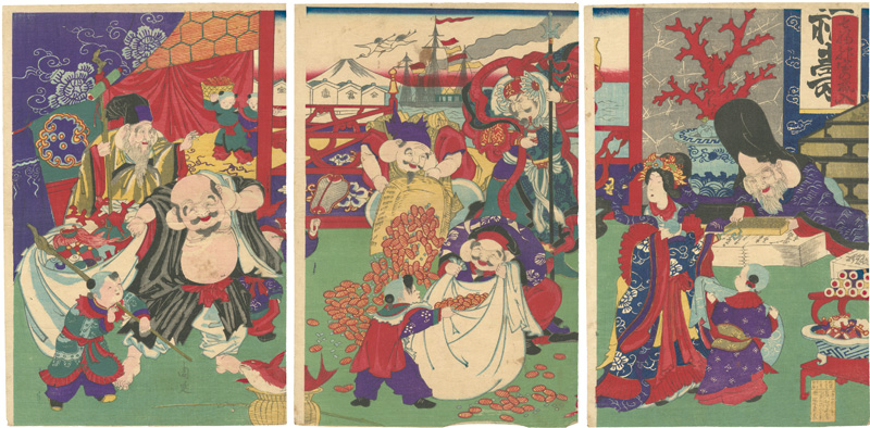 Chikanobu “Seven Lucky Gods, Treasured Possession”