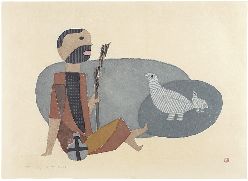 Azechi Umetaro “Parent and Child Bird”