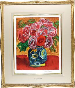 梅原龍三郎「薔薇の図」