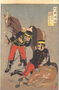 陸海軍人高名鑑　浅川大尉 二等騎兵木村源松氏