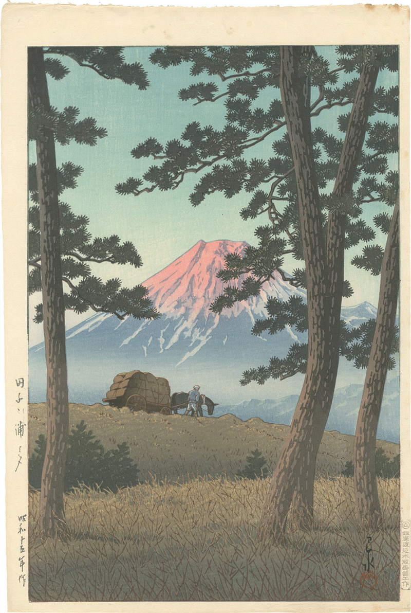 Kawase Hasui “Evening at Tagonoura”