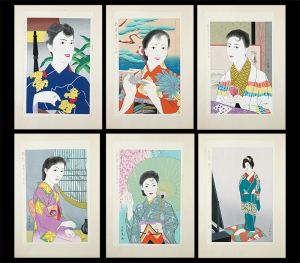 大沼千遊亀「女姿十二ヵ月 乾」