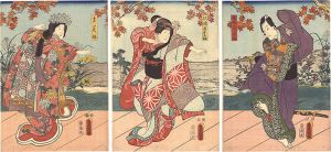 豊国三代「妹背山婦女庭訓」