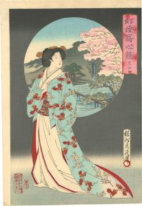 Chikanobu / Daydreams by Magic Lantern / Arashiyama [幻燈写心競　嵐山]