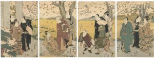 北洲「観桜図」