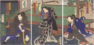 Kunichika / Kabuki Play: The Storehouse of Loyal Retainers [忠臣蔵]