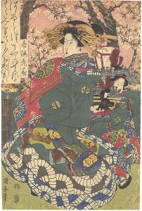 国安「角海老屋　遊女（仮題）」