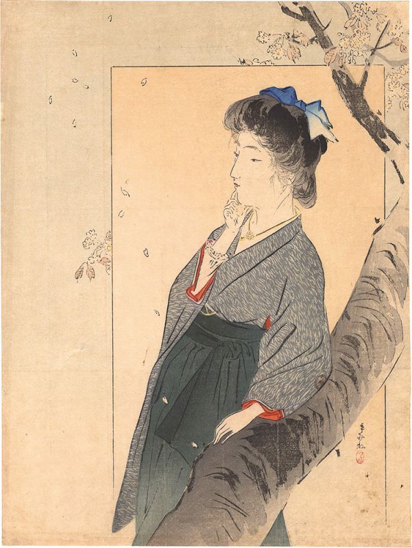 筒井年峰「木版口絵」