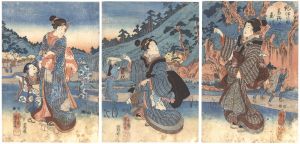 国芳「紀伊の国高野の玉川」