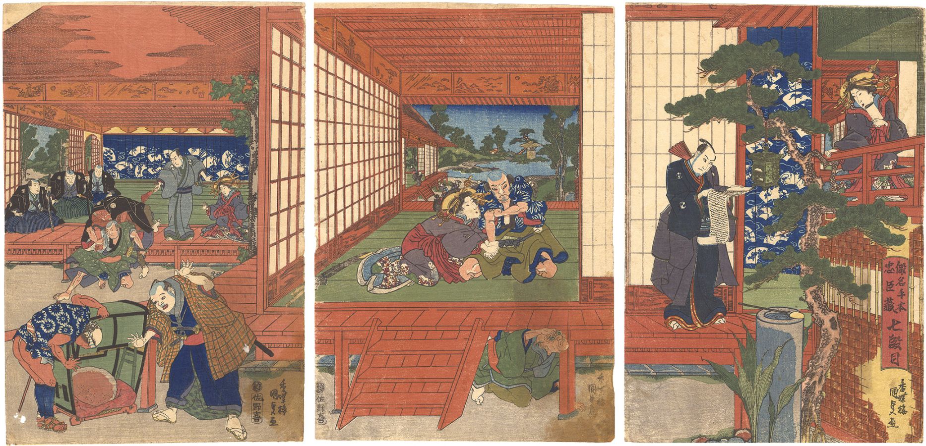 Kunisada I “The Storehouse of Loyal Retainers / Act 7”