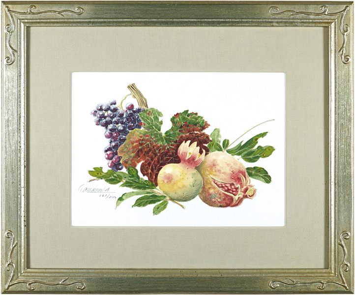 Tamamura Toyoo “Pomegranate and grapes”
