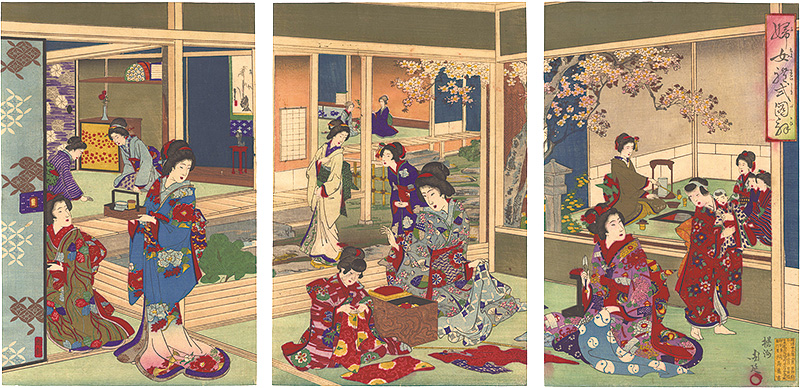 周延「婦女礼式図解」