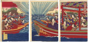 Shinsai / Court Ladies on Boats [官女船遊之図]