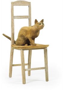 島田紘一呂「椅子の上の猫」