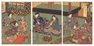 Toyokuni III / The Four Accomplishments / Koto [琴棋書画之内　琴]