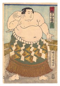 相撲絵　長州 梅ヶ谷藤太郎
