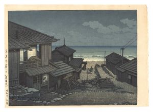 Kawase Hasui / Cloudy Day in Mizuki, Ibaraki Prefecture