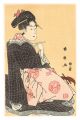 Woman Holding a Shamisen Plect......