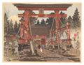 Yoshida Shrine and Mount Fuji