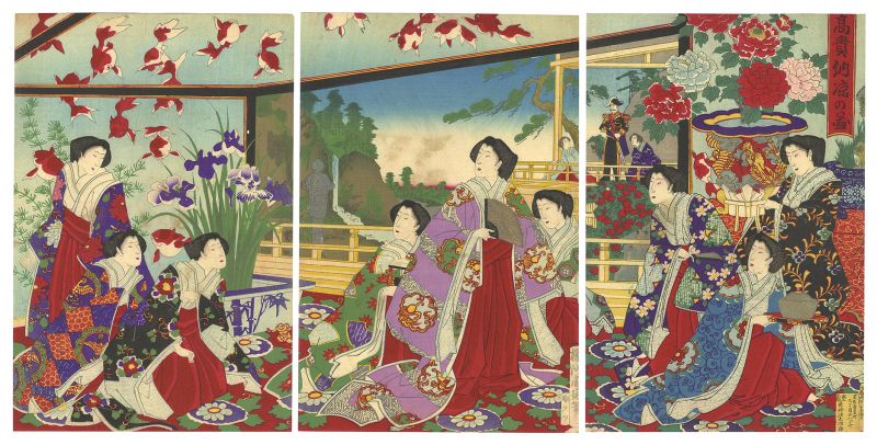 Chikanobu “Nobility in the Evening Cool”