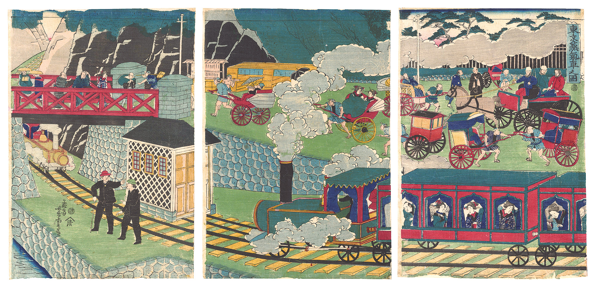 Yoshitora “Steam Trains in Tokyo”