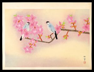 上村松篁「春暖」