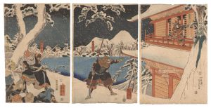 Yoshikazu / Tadanobu Fights for Loyalty in Mount Yoshino [忠信吉野山ニ忠戦ノ図]