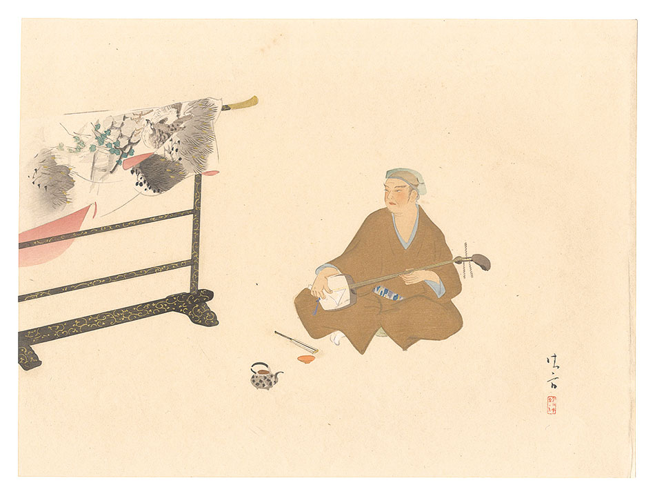 Kaburagi Kiyokata “THE LOYAL RONINS / Countryside Scene 4”
