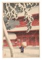 Snow at Zojoji Temple, Shiba