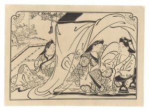 師宣「蚊帳男女の図【復刻版】」
