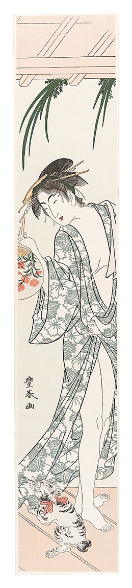 Toyoharu “Woman After a Sweet-Flag Bath【Reproduction】 ”
