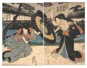 国貞初代「桜時女行列」