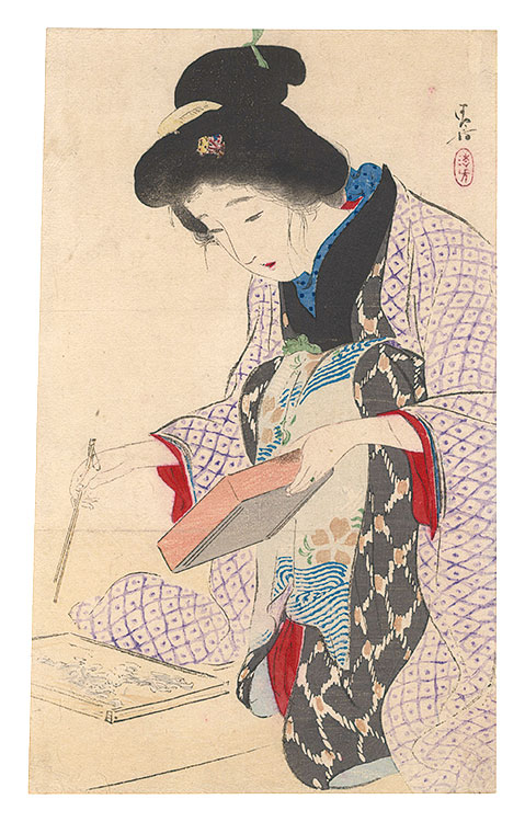 Kaburaki Kiyokata “Kuchi-e Print”