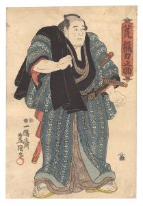 相撲絵　荒熊力之助