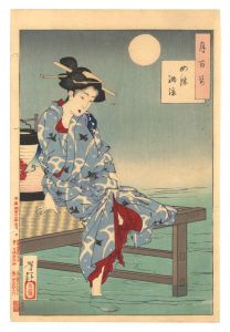 月百姿 四条納涼 / 芳年