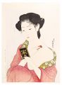 Woman Powdering her Neck【Repro......