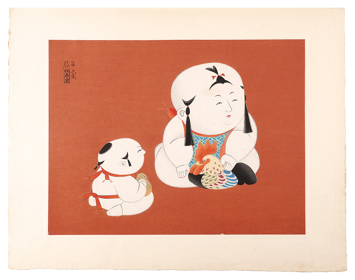 Nishizawa Tekiho “Twelve Aspects of Palace Dolls / Fowl”