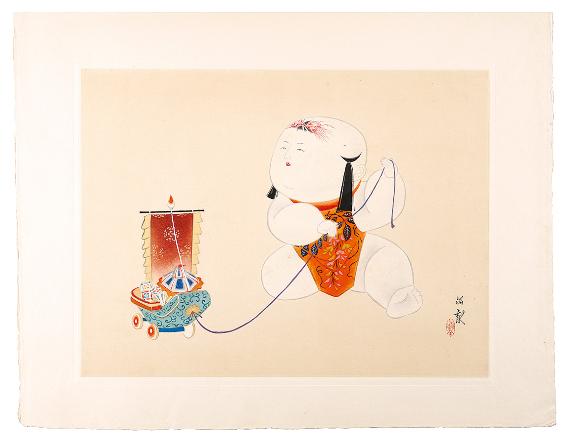 Nishizawa Tekiho “Twelve Aspects of Palace Dolls / No. 1: Treasure Boat”