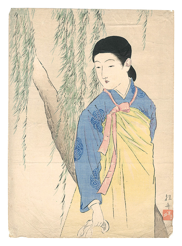 武内桂舟「木版口絵」