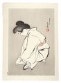 Woman Cutting Her Toenails