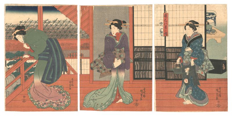 Kunisada I “Eight Views of Fukagawa”