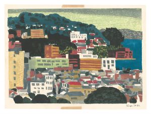 河村清「板画新日本百景　熱海温泉」