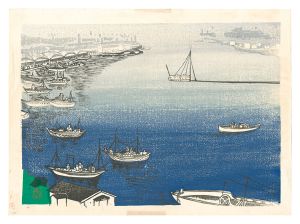 Matsuo Shosuke / Hanga New One Hundred Views of Japan / Hachinohe Port