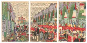 芳幾「横浜英吉利西商館繁栄図」