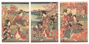 Toyokuni III / Annual Events of Wakamurasaki / The Ninth Month [若紫年中行事之内　菊月]