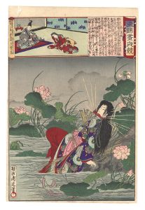 Eastern Brocade: Comparison of Day and Night / Shiragiku-hime / Chikanobu