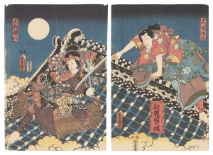 Kabuki Play: Eight Dog Heroes of Satomi / The Fight on the Roof of the Horyukaku / Toyokuni III