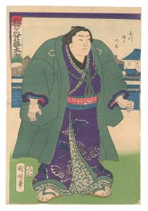 相撲絵　梅ヶ谷藤太郎