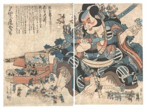 浅草観世音御境内ニおゐて大道具大仕掛 / 貞秀