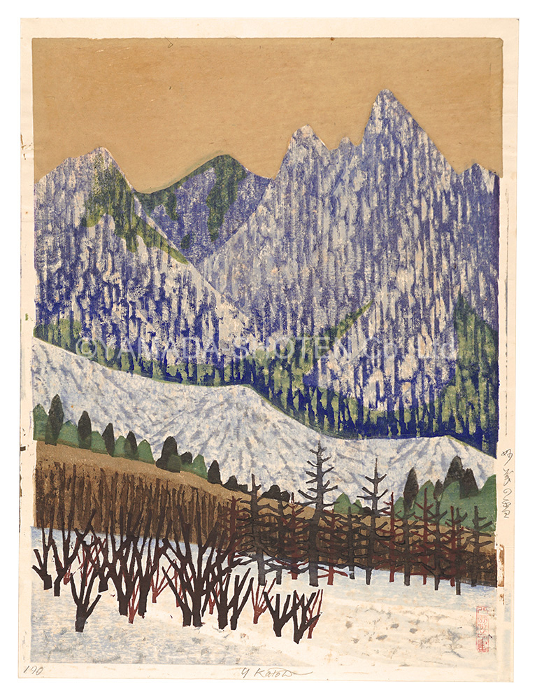 Kato Yasu “Snow at Myogi”